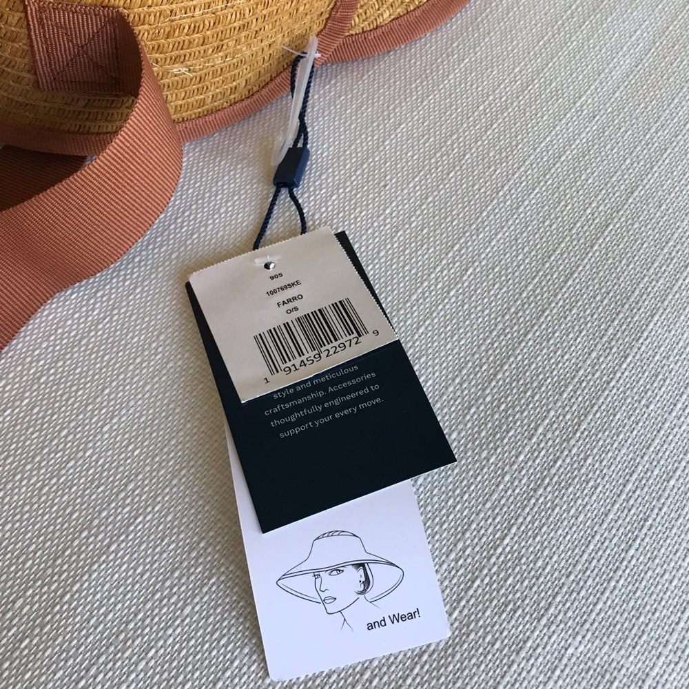 Cole Haan Packable Paper Visor Sun Hat, NWT - Picture 8 of 16